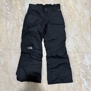 The North Face Hyvent Kids Black Pink Winter Ski Snow Pants Medium 10/12